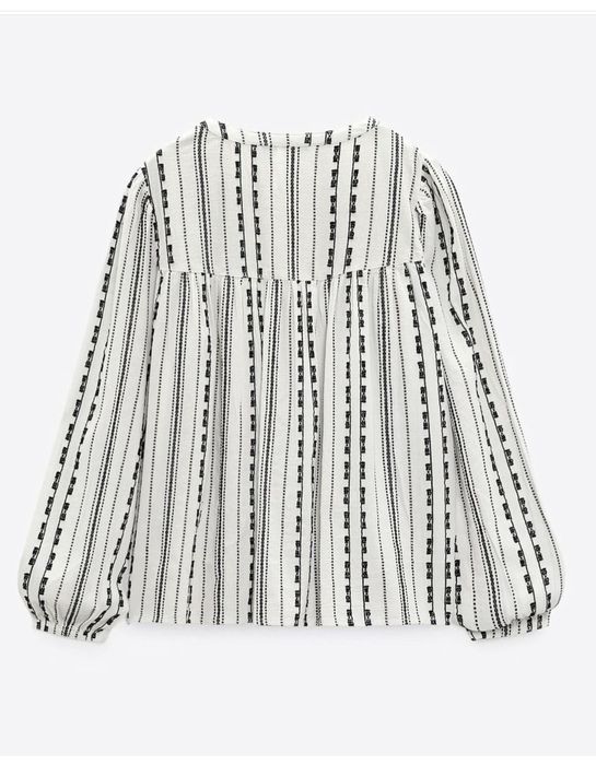 Bluza broderie stil ie Zara