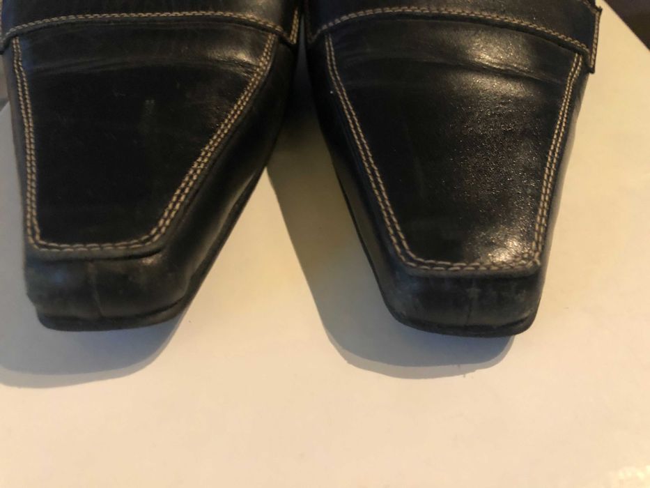 Pantofi piele naturala cu toc mic subtire - dama 40