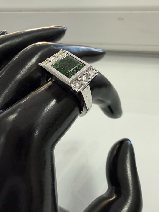 Inel aur 14k cu diamante naturale