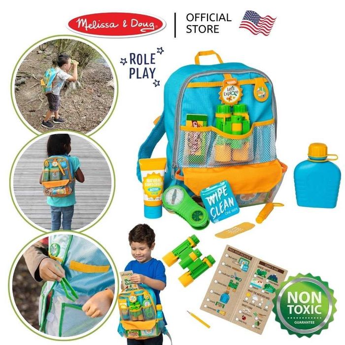 Melissa & Doug Изследователски комплект в раничка за игра сред природата