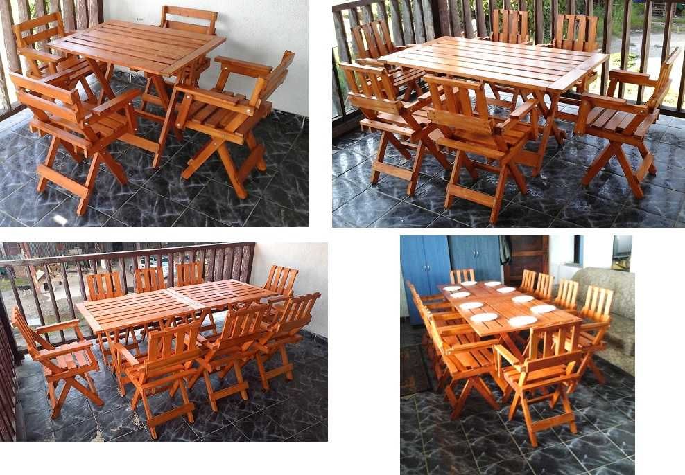 Set masa  cu scaune pliabile pentru 6;8;10 persoane pentru terasa,gradina