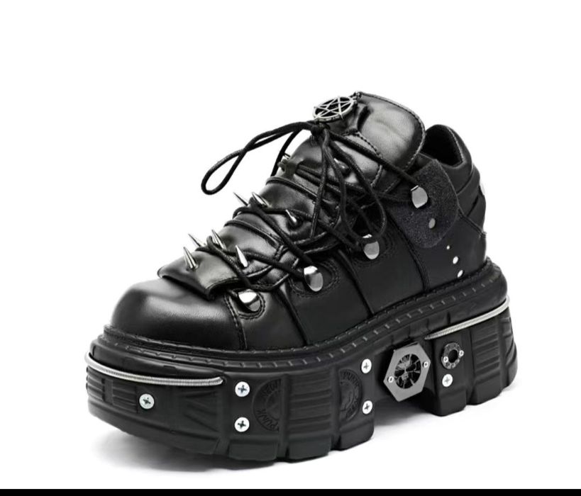 Готические ботинки платформа 41 мужские / gotik botinka 41