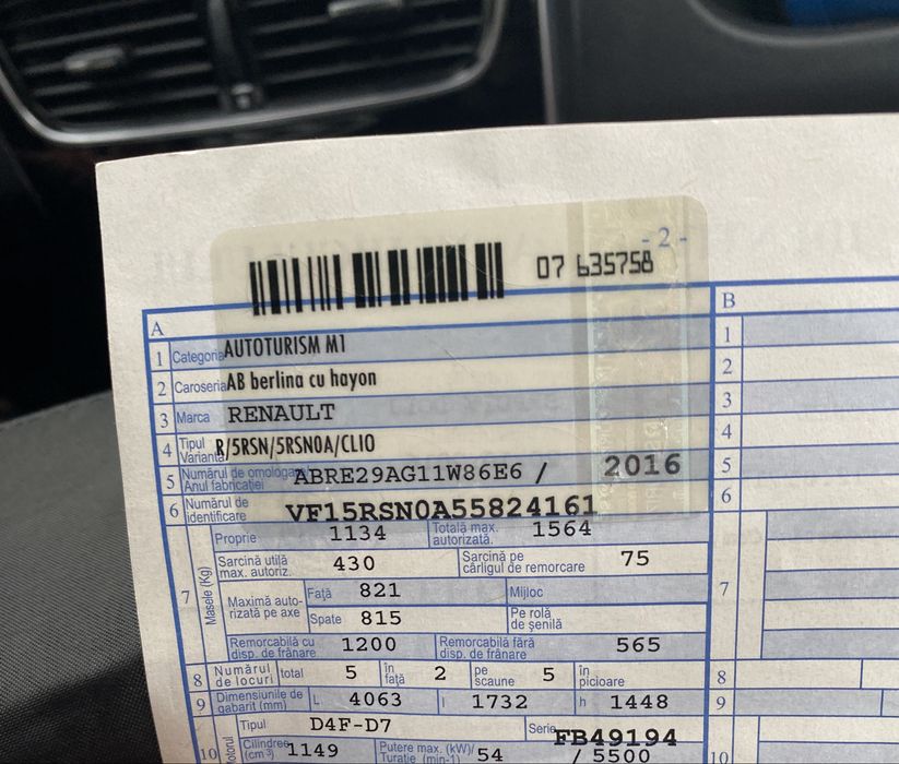 Renault Clio  – ca nou – benzină