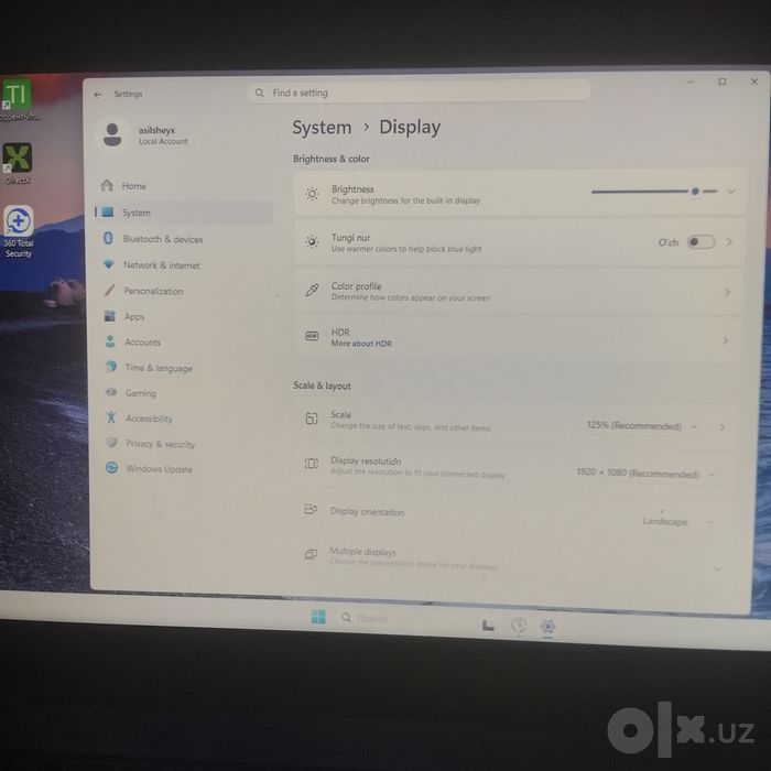 Lenova ide pad  noutbuk