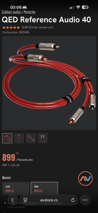 Cablu QED Reference Audio 40i 3m