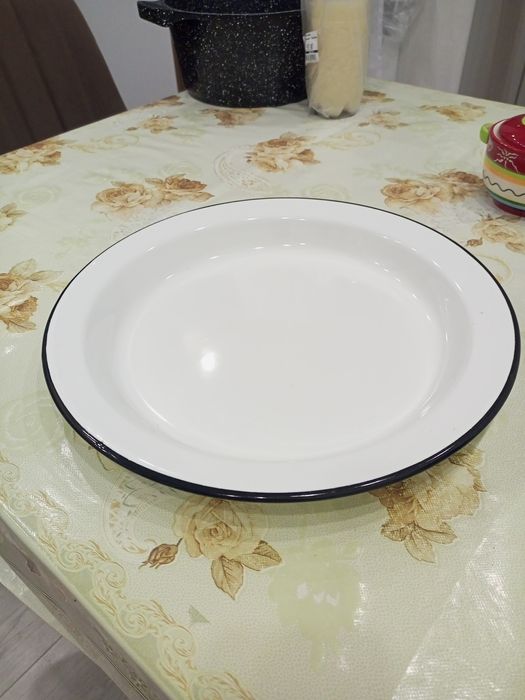 Табак эмалированный, посуда для бешбармака, Советское качество,