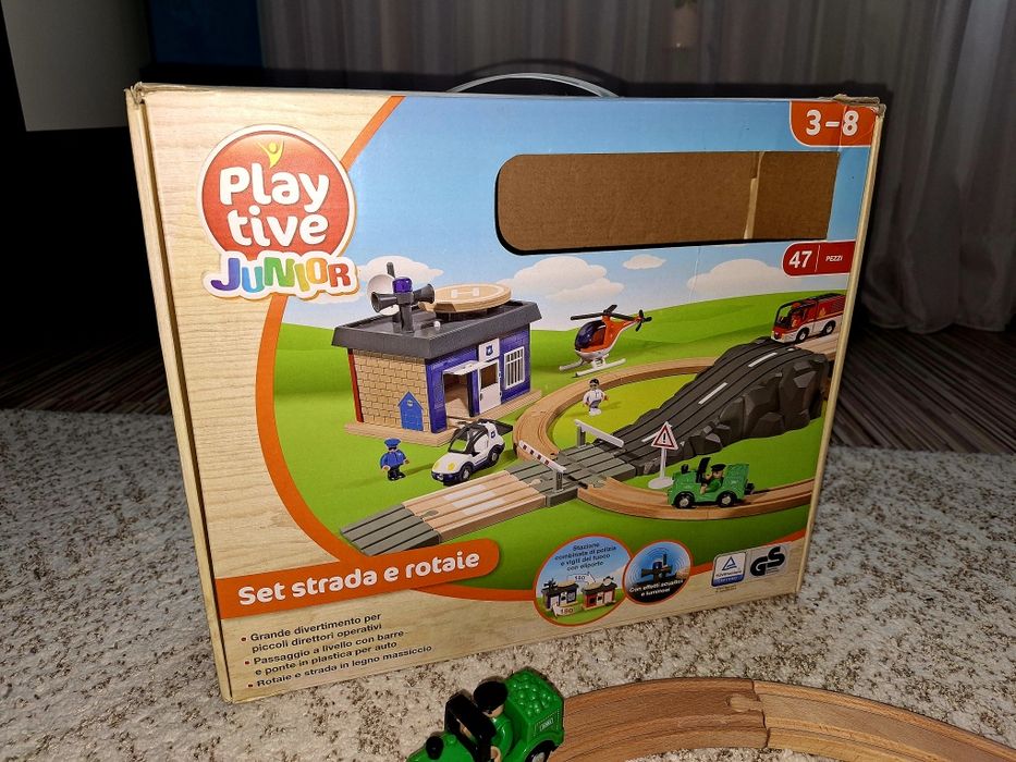 Set Playtive traseu lemn ca nou.