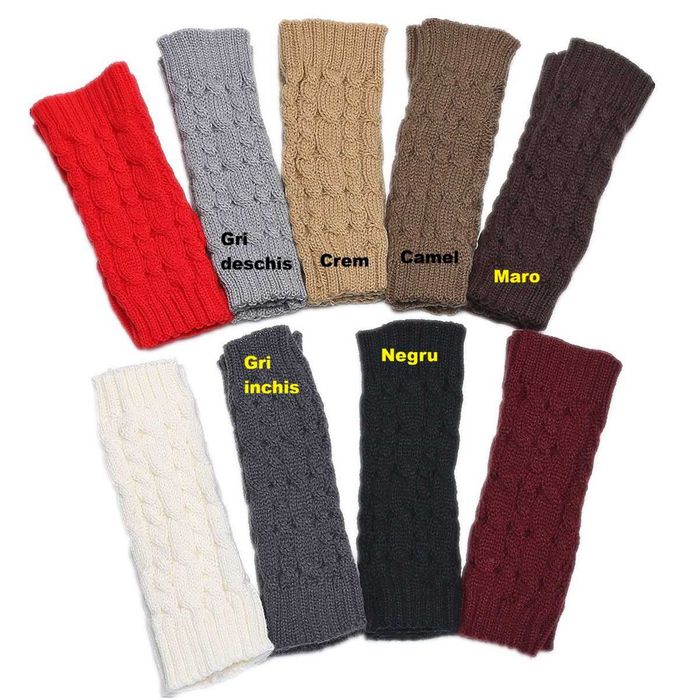 Manusi de iarna dama fara degete, Material Acril, Material Elastic