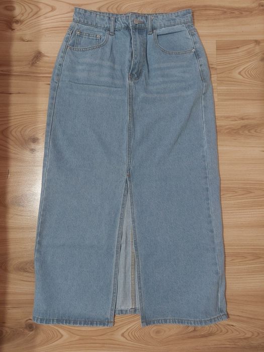 Дълга дънкова пола