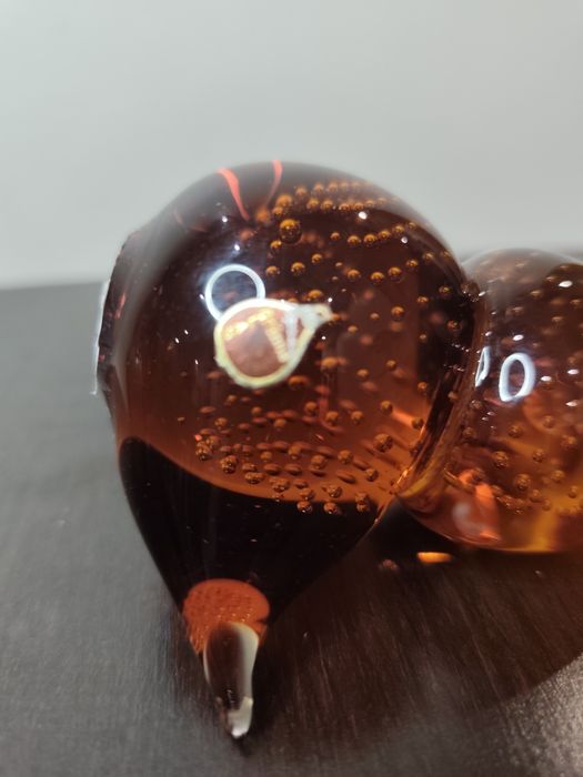 Декоративна стъклена фигурка коте – арт стъкло, Murano style