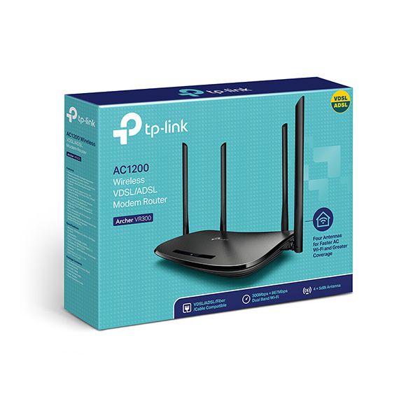 Archer VR300 AC1200 Wi-Fi роутер с модемом VDSL/ADSL