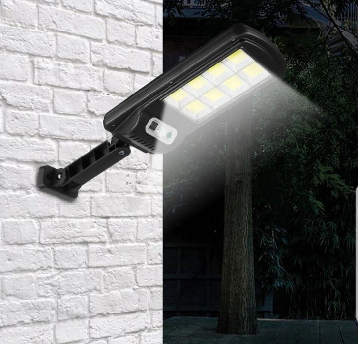 Set 4 proiector solar 6 celule 150 Led cob senzor de miscare