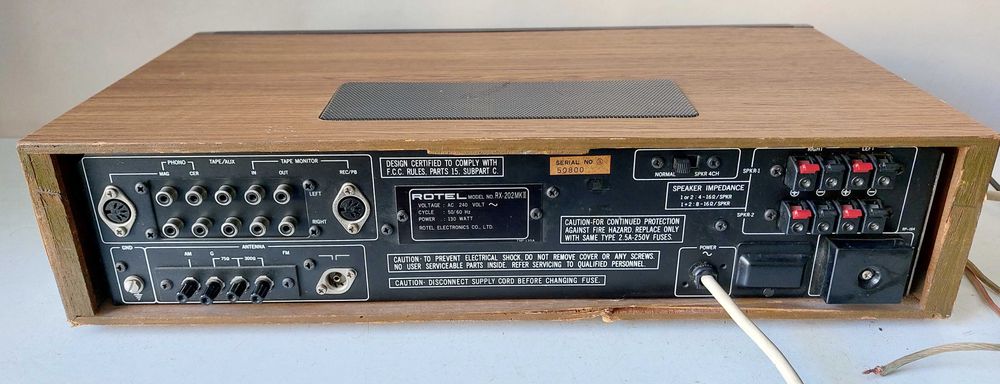 Rotel RX 202 MK 2 amplificator vintage 1976 statie muzica amplituner
