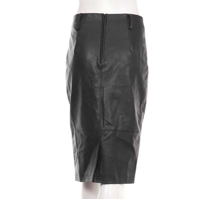 Нова дълга черна кожена пола тип "молив" "Orsay"/ "Орсей", размер S