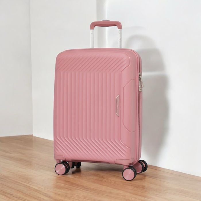 Пътнически куфар за ръчен багаж 55x37x22 см Полипропилен 4 колела 360°