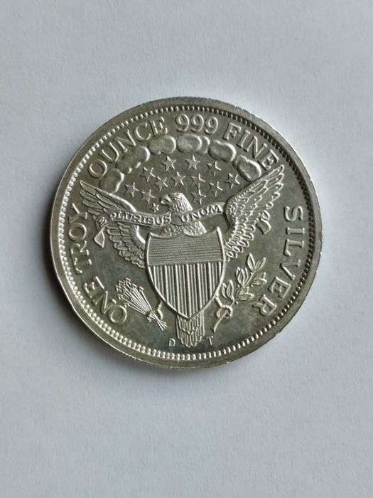 Сребърен долар „Драпираният бюст“, 1OZ