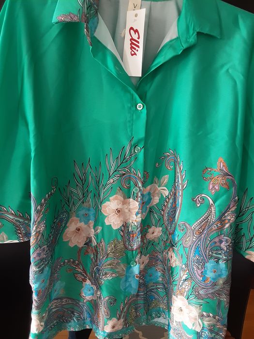 Bluza oversize turcoaz