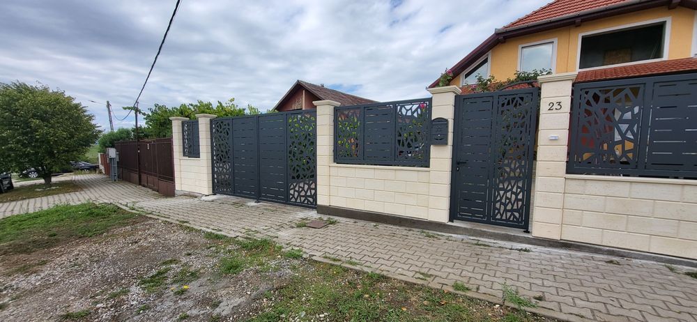 Porți metalice decupate la jet de plasmă