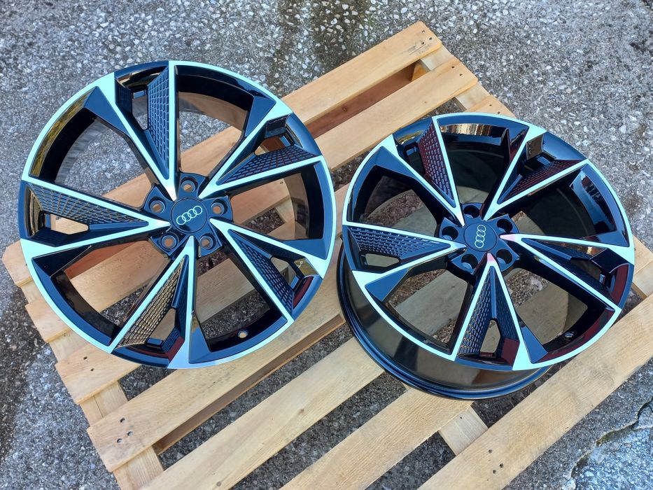 19"Audi Rs 8.5ж ет29 А4 А5 А6 А7 А8 Q3 Q5 Black Polish Чисто Нови