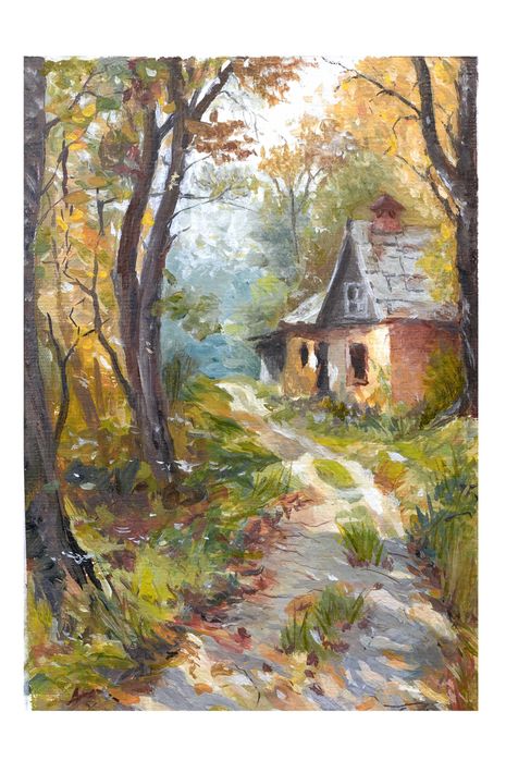 Картина. Осенний пейзаж. Масло.