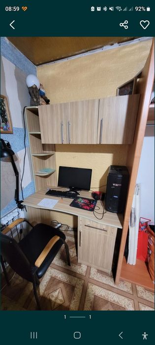 Продам письменный стол со шкафчикамм