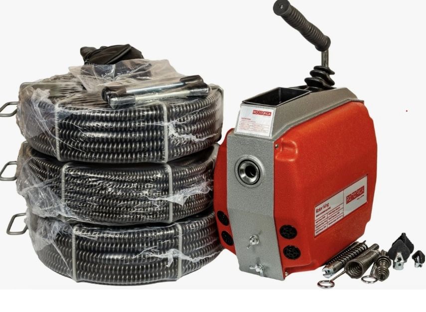 Прочистка аппаратом. Сантехник