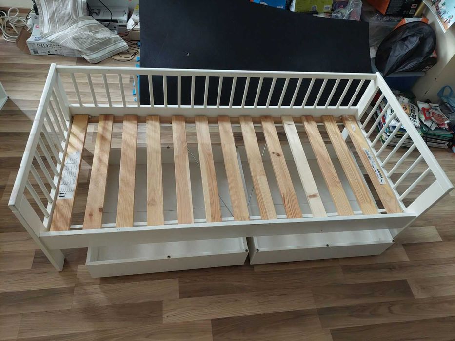 Детско легло за матрак 160/70 модел Gulliver/IKEA + матрак+ чекмеджета