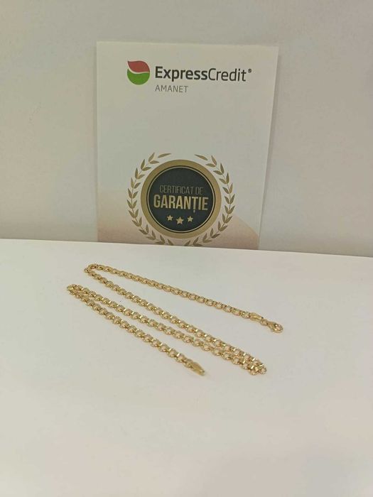 (AG41) Lant aur, 14K b5550 Certificat de garantie