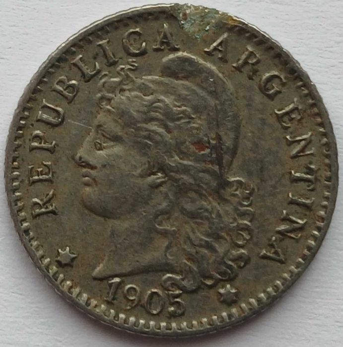 Argentina,  5 centavos 1905