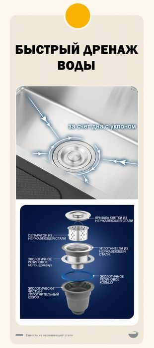 Продам кухонную мойку 50*45.