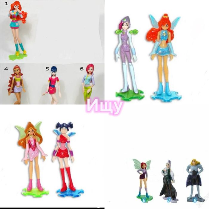 Киндеры принцессы/винкс и др