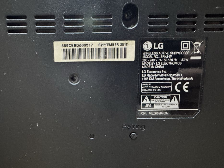 Wi-fi Sound Bar LG SK9Y/Subwoofer original/cablu hdmi cadou