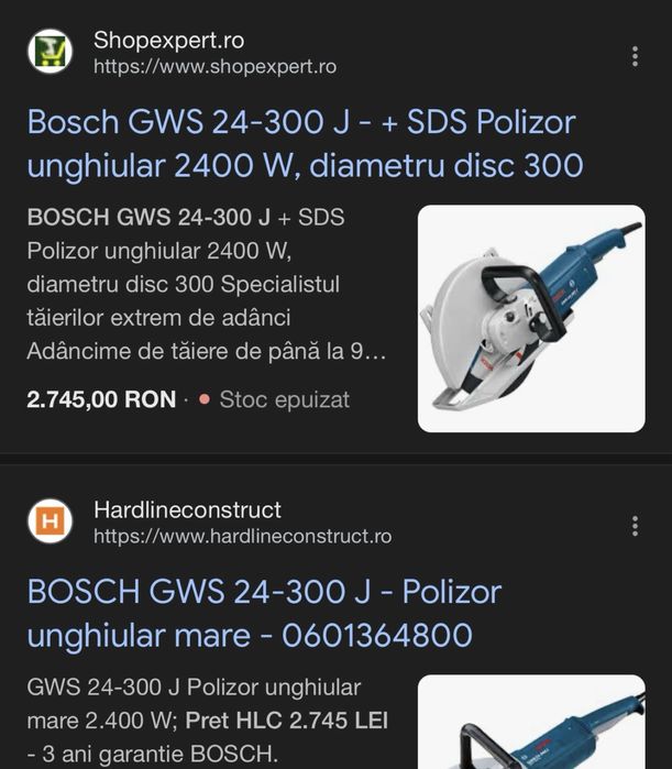 Polizor Bosch profesional GWS 24-300J