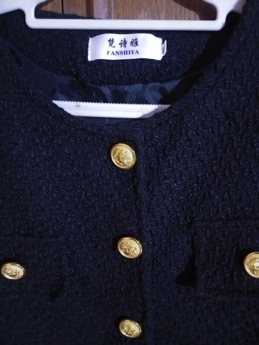 Черный женский жакет