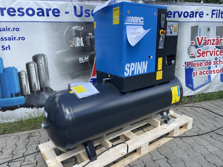 Compresor cu surub PREMIUM 7,5kw cu Rezervor 500l si Uscator aer