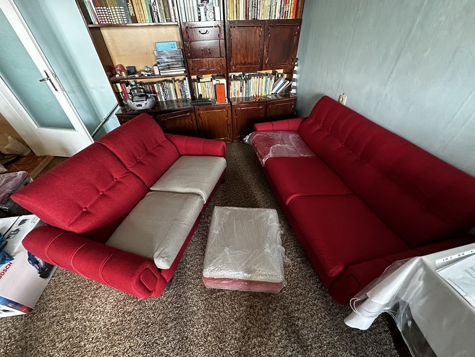 Двойка + тройка диван + табуретка