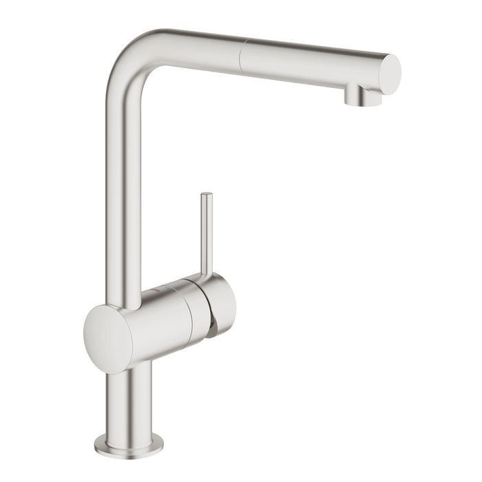Кухненски смесител Grohe Minta 32168DC0,издърпващ се аератор,матиран