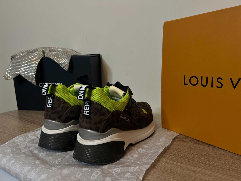 ОРИГИНАЛНИ - Дамски маратонки REPLAY, Номер 39, Зелен цвят.