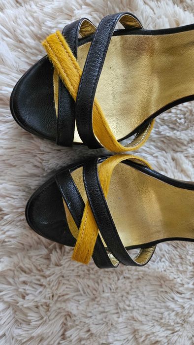 Sandalecu platforma, Nalia Varam ,din piele