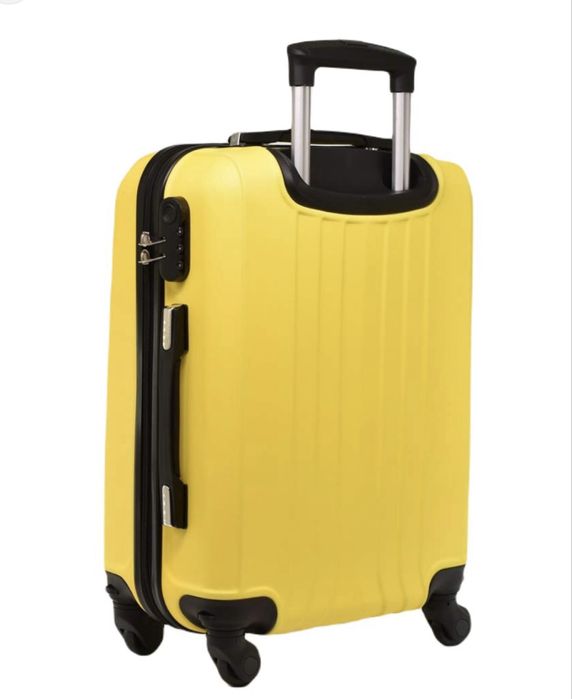 Куфар за ръчен багаж 55x37x22 см | Лек и здрав ABS с , 4 колела 360°