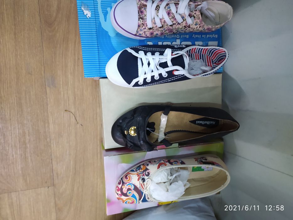 Обувь женская кожаная