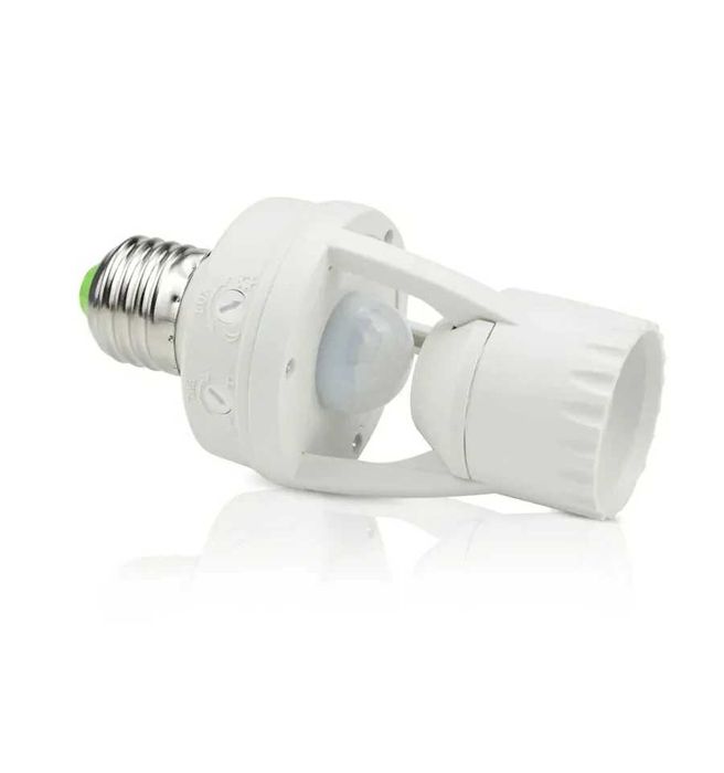 Dulie Fasung Bec E27 cu Senzor de Miscare si Crepuscular PIR Lumina