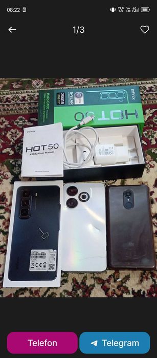 Infinix Hot 50 256GB yangi hammasi