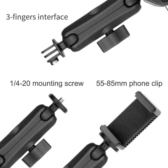SOONSUN Супер скоба за закрепване с двойни 360° сферични глави