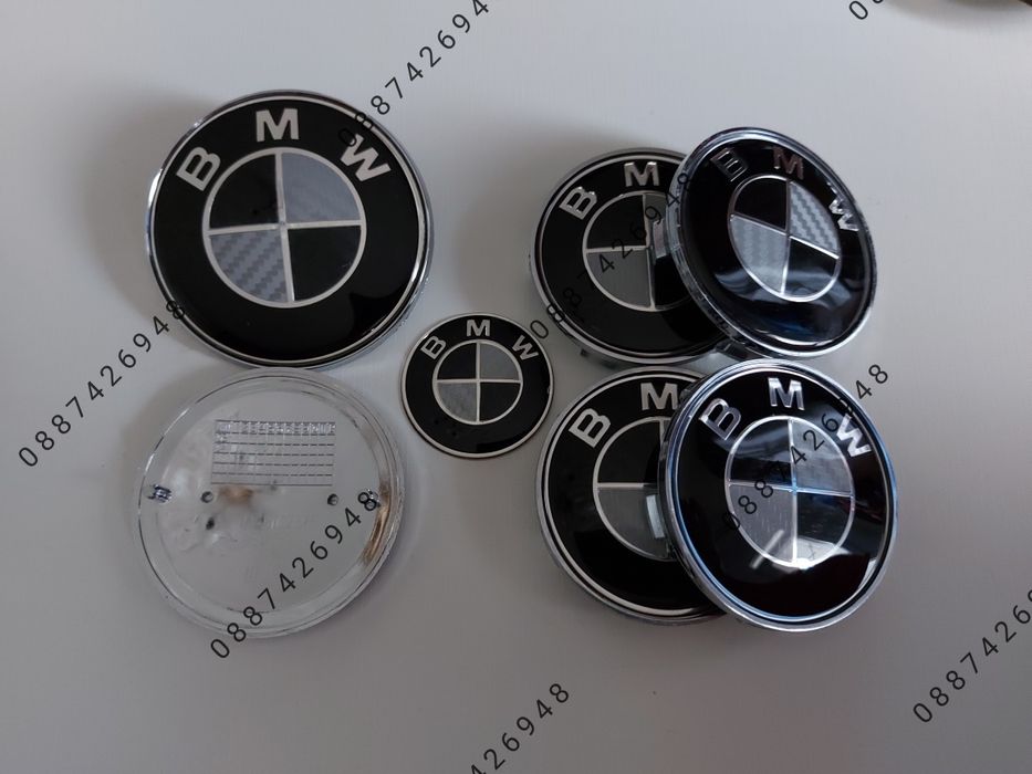 Карбонови емблеми 7 части за Бмв е36 е39 е46 е60 е61 е90 е91 Bmw X5