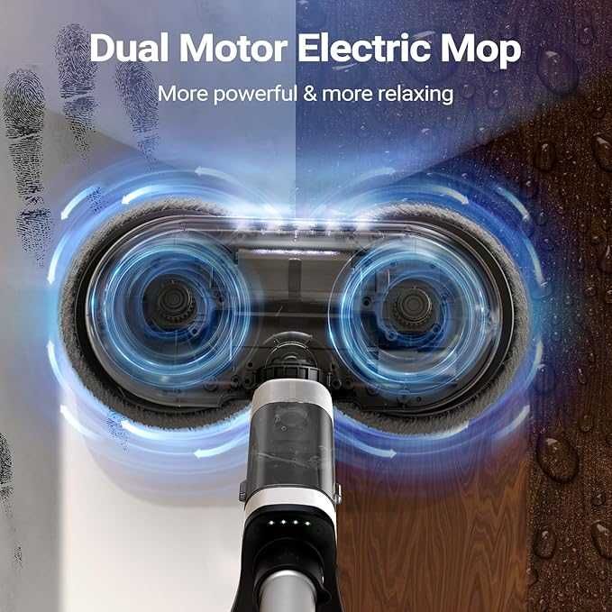 Mop electric iDOO, mop electric pentru podea cu funcție de pulverizare