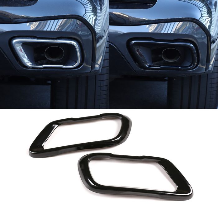 Ornament Tips Evacuare Toba BMW X5 X6 X7 G05 G06 G07 Negru lucios