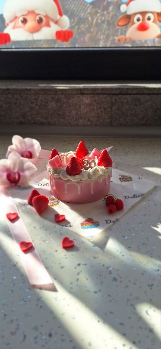 Соева свещ торта