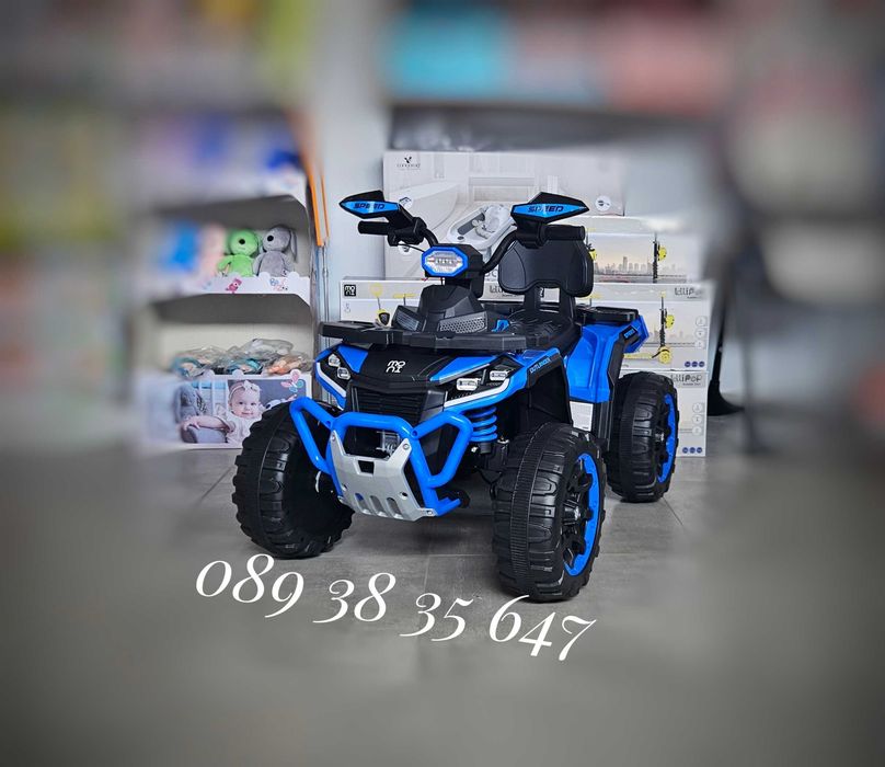ПРОМОЦИЯ ДО 01.08!НОВО!Акумулаторно ATV Speed BLUE с 4x4,12V,дистанционно,USB