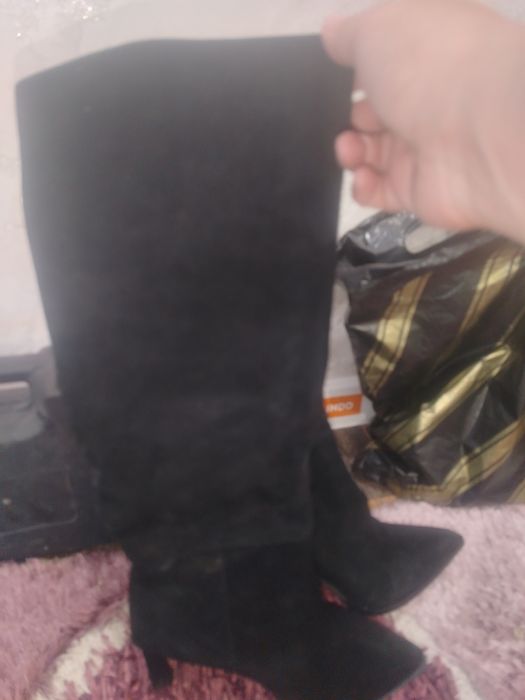 Продам сапоги, замшевые